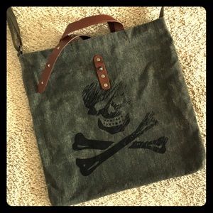 Mad Love skull canvas crossbody